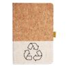 Cork And Heathered Fabric Hardcover Journal 5.5" X 8.25" Thumbnail