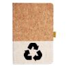 Cork And Heathered Fabric Hardcover Journal 5.5" X 8.25" Thumbnail