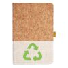 Cork And Heathered Fabric Hardcover Journal 5.5" X 8.25" Thumbnail
