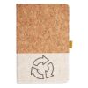 Cork And Heathered Fabric Hardcover Journal 5.5" X 8.25" Thumbnail