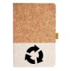 Cork And Heathered Fabric Hardcover Journal 5.5" X 8.25" Thumbnail