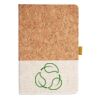 Cork And Heathered Fabric Hardcover Journal 5.5" X 8.25" Thumbnail