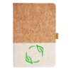 Cork And Heathered Fabric Hardcover Journal 5.5" X 8.25" Thumbnail