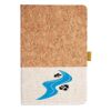 Cork And Heathered Fabric Hardcover Journal 5.5" X 8.25" Thumbnail