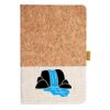 Cork And Heathered Fabric Hardcover Journal 5.5" X 8.25" Thumbnail