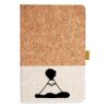 Cork And Heathered Fabric Hardcover Journal 5.5" X 8.25" Thumbnail