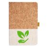 Cork And Heathered Fabric Hardcover Journal 5.5" X 8.25" Thumbnail
