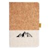 Cork And Heathered Fabric Hardcover Journal 5.5" X 8.25" Thumbnail