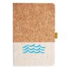 Cork And Heathered Fabric Hardcover Journal 5.5" X 8.25" Thumbnail
