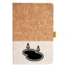 Cork And Heathered Fabric Hardcover Journal 5.5" X 8.25" Thumbnail
