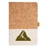 Cork And Heathered Fabric Hardcover Journal 5.5" X 8.25" Thumbnail