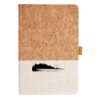 Cork And Heathered Fabric Hardcover Journal 5.5" X 8.25" Thumbnail