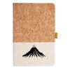 Cork And Heathered Fabric Hardcover Journal 5.5" X 8.25" Thumbnail