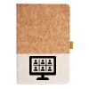 Cork And Heathered Fabric Hardcover Journal 5.5" X 8.25" Thumbnail