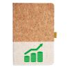 Cork And Heathered Fabric Hardcover Journal 5.5" X 8.25" Thumbnail