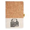 Cork And Heathered Fabric Hardcover Journal 5.5" X 8.25" Thumbnail