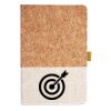 Cork And Heathered Fabric Hardcover Journal 5.5" X 8.25" Thumbnail