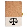 Cork And Heathered Fabric Hardcover Journal 5.5" X 8.25" Thumbnail