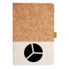 Cork And Heathered Fabric Hardcover Journal 5.5" X 8.25" Thumbnail