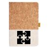 Cork And Heathered Fabric Hardcover Journal 5.5" X 8.25" Thumbnail