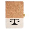 Cork And Heathered Fabric Hardcover Journal 5.5" X 8.25" Thumbnail