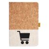 Cork And Heathered Fabric Hardcover Journal 5.5" X 8.25" Thumbnail