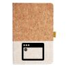 Cork And Heathered Fabric Hardcover Journal 5.5" X 8.25" Thumbnail