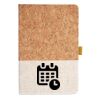 Cork And Heathered Fabric Hardcover Journal 5.5" X 8.25" Thumbnail