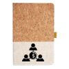 Cork And Heathered Fabric Hardcover Journal 5.5" X 8.25" Thumbnail