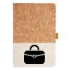 Cork And Heathered Fabric Hardcover Journal 5.5" X 8.25" Thumbnail