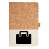 Cork And Heathered Fabric Hardcover Journal 5.5" X 8.25" Thumbnail