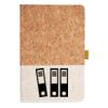 Cork And Heathered Fabric Hardcover Journal 5.5" X 8.25" Thumbnail