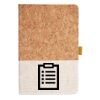 Cork And Heathered Fabric Hardcover Journal 5.5" X 8.25" Thumbnail