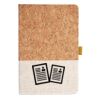 Cork And Heathered Fabric Hardcover Journal 5.5" X 8.25" Thumbnail