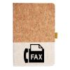 Cork And Heathered Fabric Hardcover Journal 5.5" X 8.25" Thumbnail
