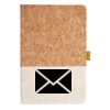 Cork And Heathered Fabric Hardcover Journal 5.5" X 8.25" Thumbnail