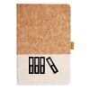 Cork And Heathered Fabric Hardcover Journal 5.5" X 8.25" Thumbnail