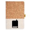 Cork And Heathered Fabric Hardcover Journal 5.5" X 8.25" Thumbnail