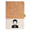 Cork And Heathered Fabric Hardcover Journal 5.5" X 8.25" Thumbnail