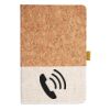 Cork And Heathered Fabric Hardcover Journal 5.5" X 8.25" Thumbnail