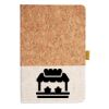 Cork And Heathered Fabric Hardcover Journal 5.5" X 8.25" Thumbnail