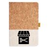 Cork And Heathered Fabric Hardcover Journal 5.5" X 8.25" Thumbnail