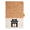 Cork And Heathered Fabric Hardcover Journal 5.5" X 8.25" Thumbnail