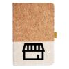 Cork And Heathered Fabric Hardcover Journal 5.5" X 8.25" Thumbnail