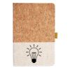 Cork And Heathered Fabric Hardcover Journal 5.5" X 8.25" Thumbnail