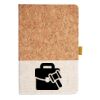 Cork And Heathered Fabric Hardcover Journal 5.5" X 8.25" Thumbnail