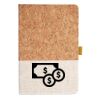Cork And Heathered Fabric Hardcover Journal 5.5" X 8.25" Thumbnail