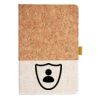 Cork And Heathered Fabric Hardcover Journal 5.5" X 8.25" Thumbnail