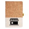 Cork And Heathered Fabric Hardcover Journal 5.5" X 8.25" Thumbnail