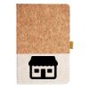 Cork And Heathered Fabric Hardcover Journal 5.5" X 8.25" Thumbnail